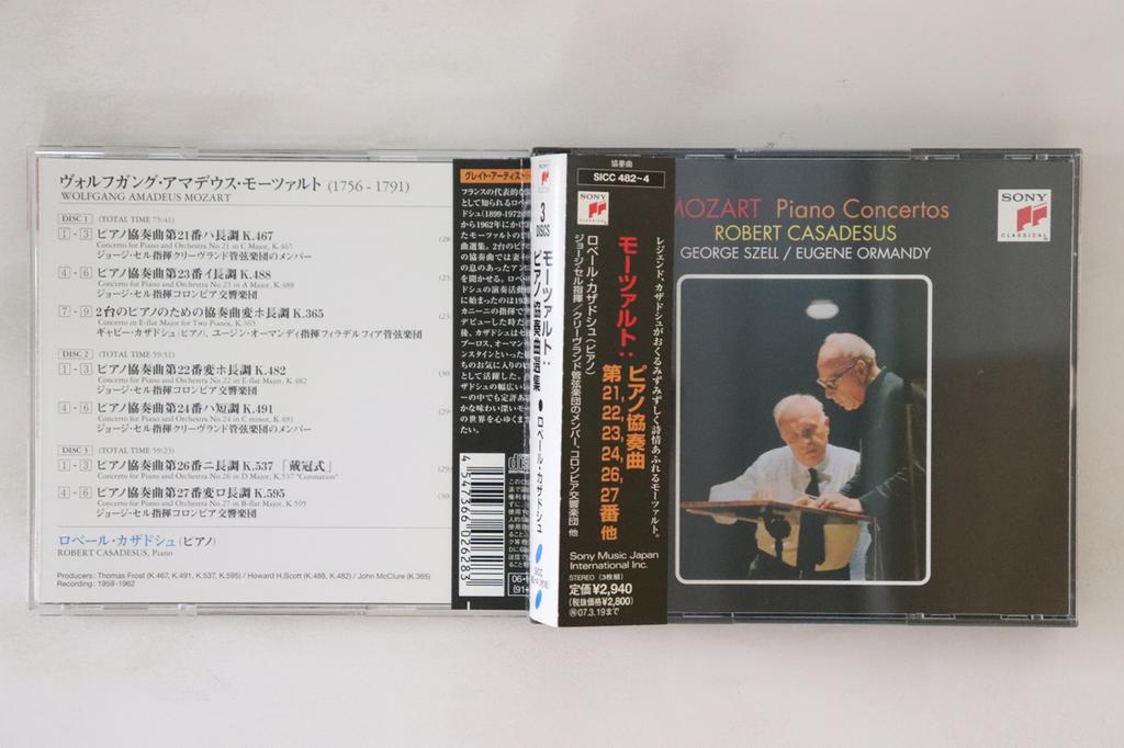 CD РОБЕРТ КАЗАДЕСУС - Концерты для фортепиано с оркестром Моцарта №. 21, 22, SICC4824 SONY CLASSICAL 2006 Япония Оби Классика Б/У