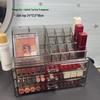 Acrylic Makeup Organizer: Dustproof Lipstick, Lip Gloss, and Eyeshadow Storage Box with Desktop Drawers