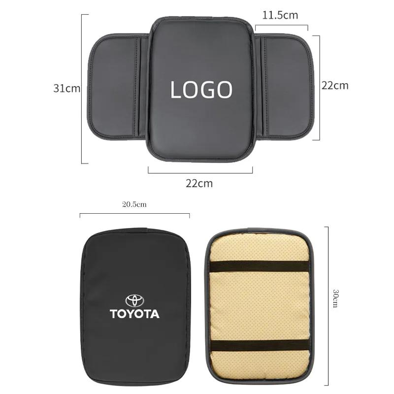 Горячие Для Toyota Для Toyota 2026 Новые Колпаки на Колеса Автомобильный Коврик на Подлокотник Центральная Консоль Кожаная Защитная Подушка Для Toyota Gazoo Racing TR