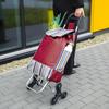 Shopping bag, shopping trolley, on wheels, foldable, strong, solid, waterproof