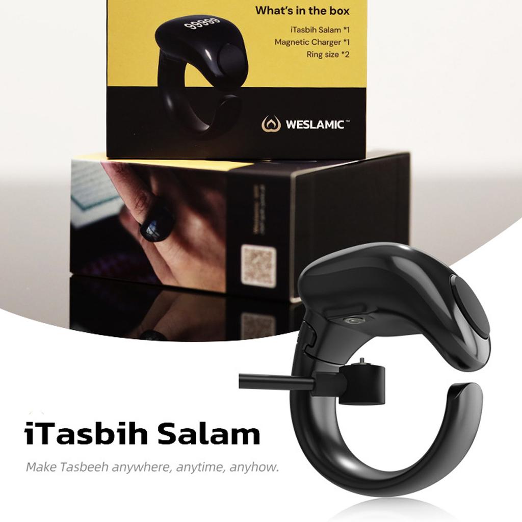 Цифровое счетное кольцо для молитв, водонепроницаемое цифровое тасбих-колесо с 9999 счетами, носимое из ABS