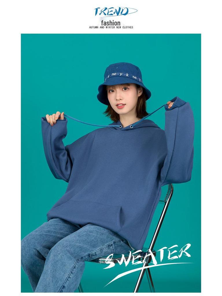 Customized 450G Silver Fox Fleece Hoodie - Student Class Uniform Sweatshirt with Custom Text, Image, or Logo for Team Events and Meetings