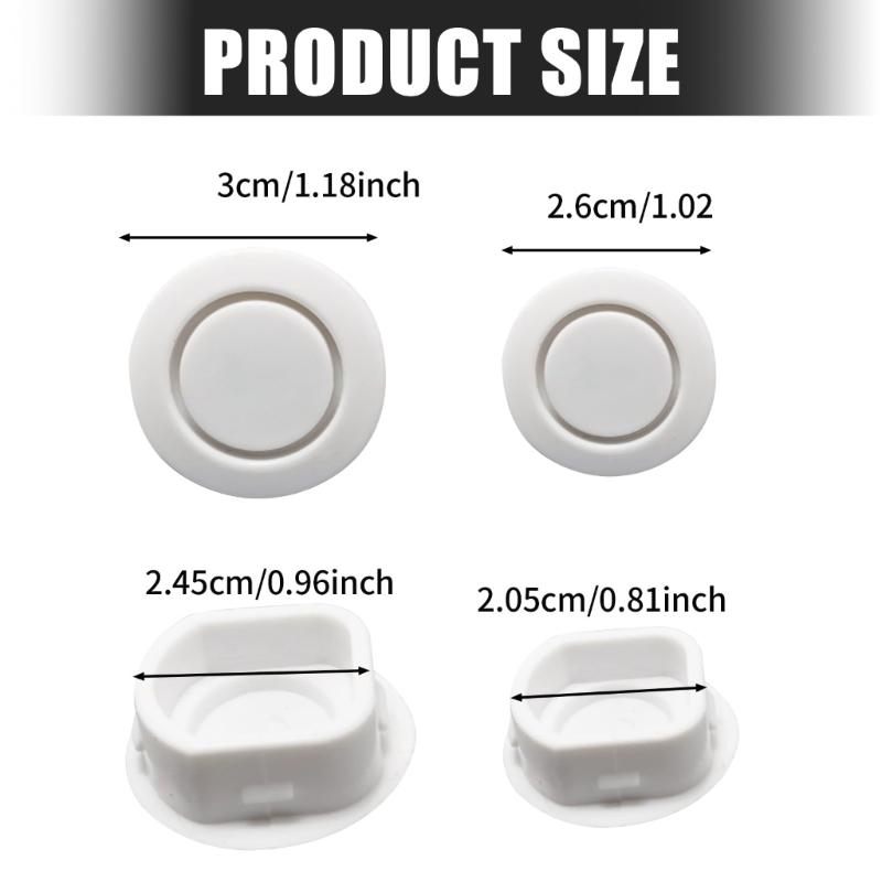 Universal Car Bumper Lens Hole Covers Rubber Protectors For Sensor Areas Easy Apply Large Small Options