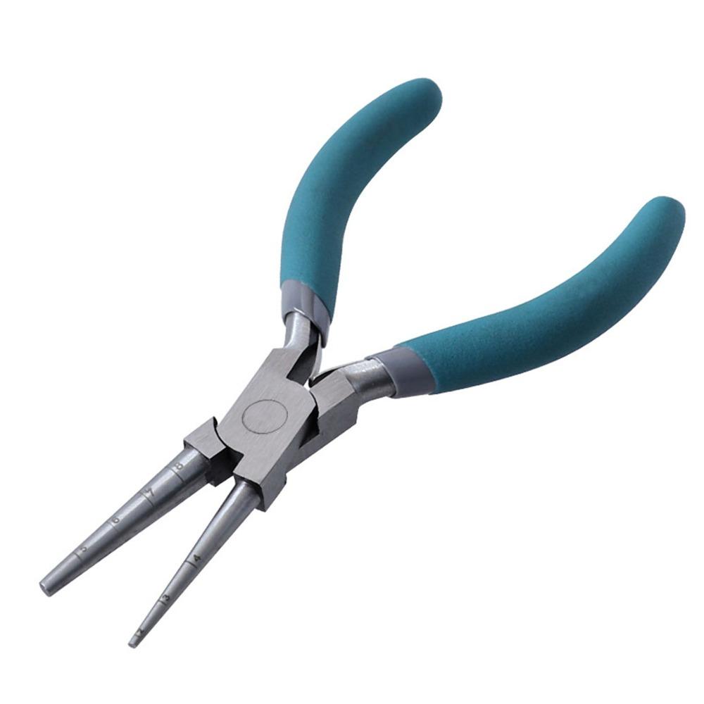Comfortable Contoured Grip Round Nose Pliers Jewelry Making Pliers For DIY Jewelry Crafts