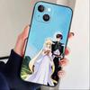 Cartoon Y-Sailor Moon Phone Case For iPhone 16,15,14,13,12,17,Pro Max,Plus Silicone Black Case