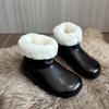 Балетки Ботильоны Тренд Кожа Женская Обувь Зима 2025 Совершенно Новый Горячая Распродажа Короткий Плюш Теплая Повседневная Обувь Уютные Снежные Ботинки Mujer