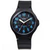 Casio STANDARD Analog Quartz Watch MW-240-2BV No Cosmetic Box Men's Black X Blue Overseas Model