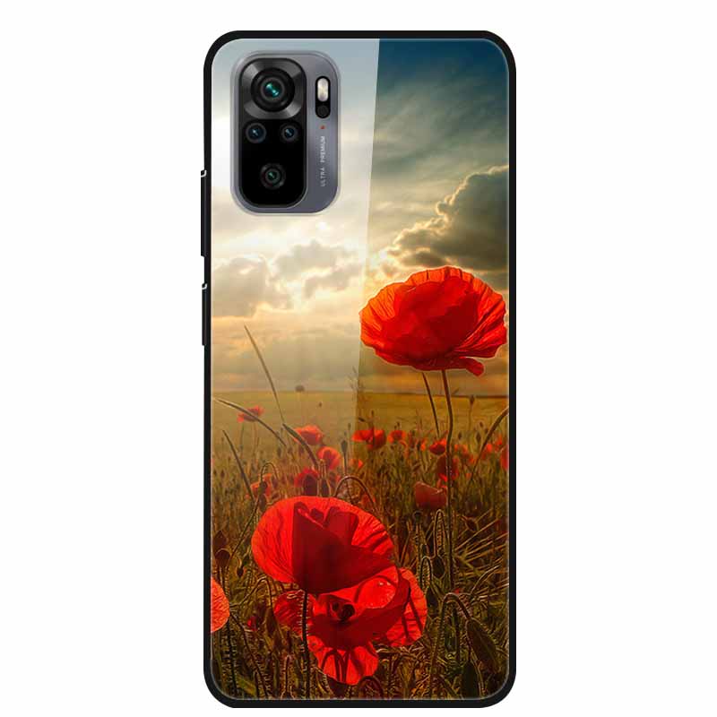 Закаленное Стекло Чехол для Redmi Note 10 Pro Чехол Жесткий Чехол для Xiaomi Redmi Note10 5G Чехол для Телефона Note10 Pro Fundas Бампер из ТПУ