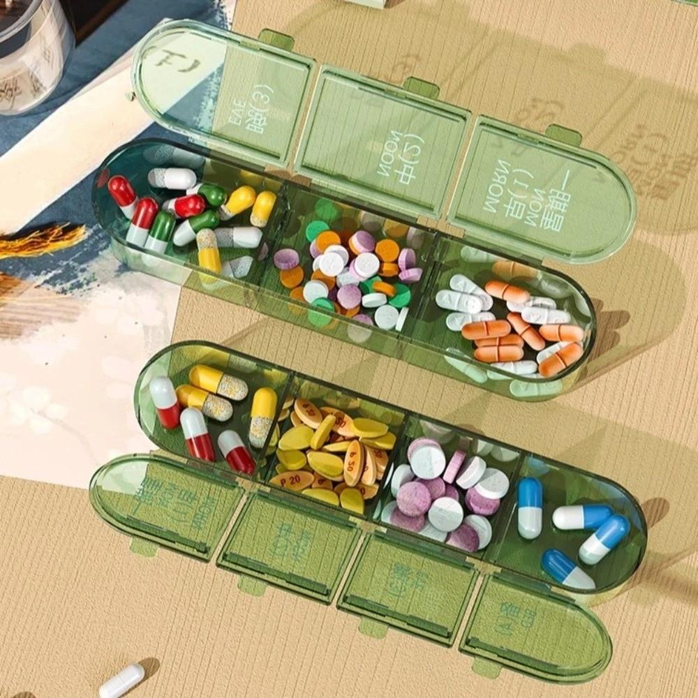 Three Times Day Pill Cutter Box Large Capacity Drug Dispensing Case Vitamin Storage