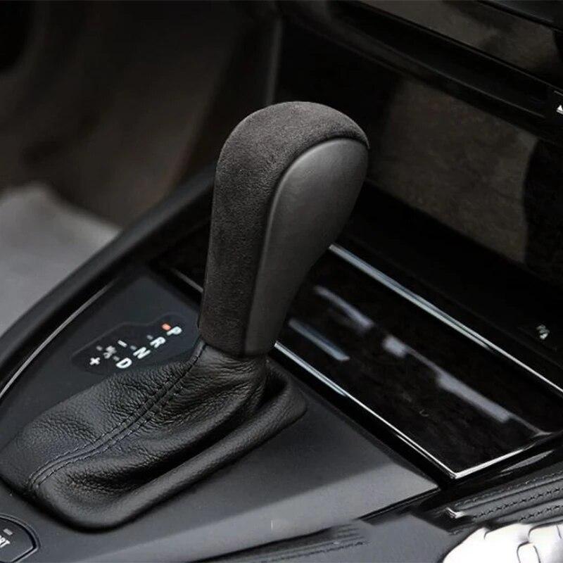 Высококачественная замшевая упаковка, чехол для ручки переключения передач, отделка из АБС-пластика, декоративные наклейки, аксессуары для BMW 3 серии E90 E92 E93 Z4 E89