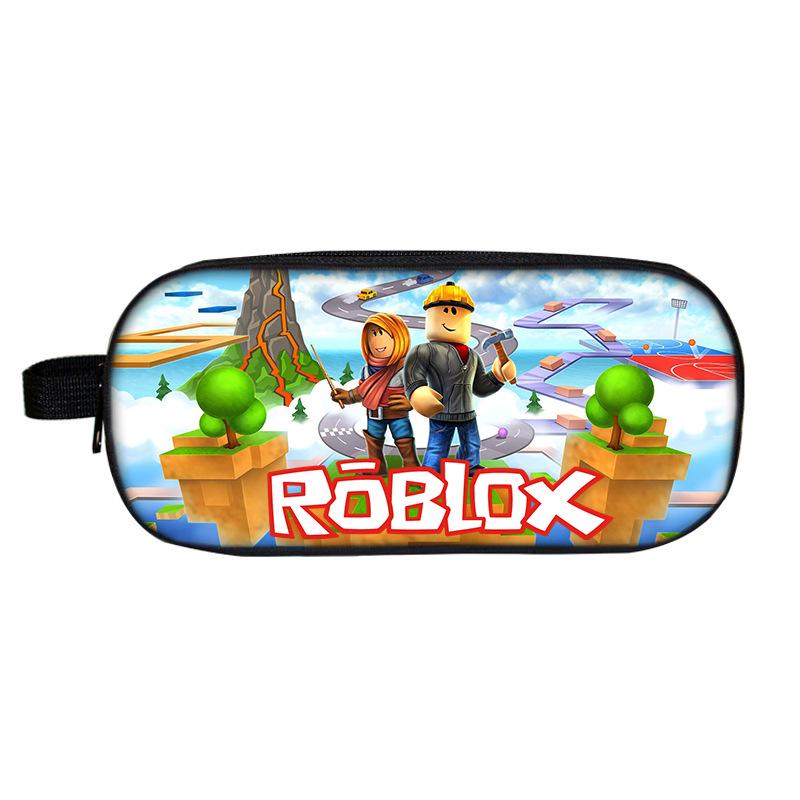 Двухъярусный пенал Roblox для школьников - Мультяшная модная канцелярская коробка