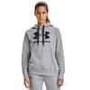 Under Armour Rival Fleece Logo Hoodie, Womens grey Sweatshirt