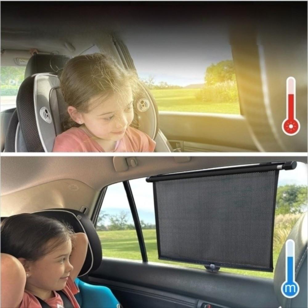 Easy Slide Mechanism Retractable Car Sunshade Roller for Cars, SUVs, Trucks