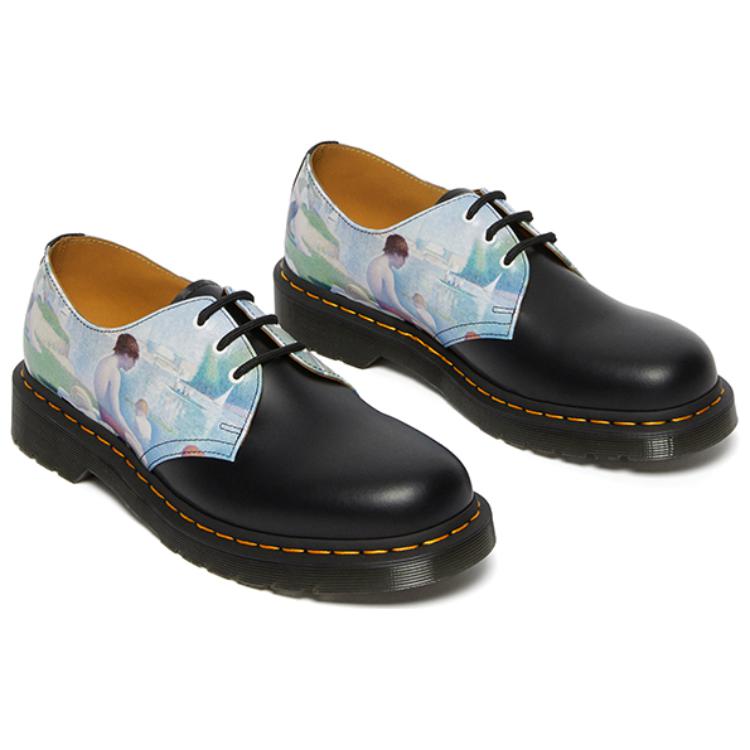 Dr.Martens 1461 Collection Cow Leather Comfortable Low top Casual Shoes Unisex Black 27931001