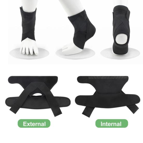 1 шт. высокоэластичный бандаж на лодыжку, поддержка лодыжки с застежкой, мягкий дышащий регулируемый компрессионный рукав для лодыжки