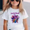 Kpop Охотник на демонов Детская одежда Футболка с коротким рукавом для девочек Милая мультяшная детская футболка Харадзюку Y2k Футболка