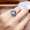 Accessories Women'S Small Flower Sapphire Diamond Ring