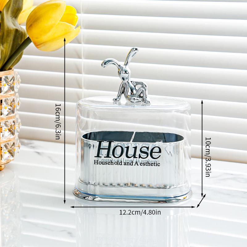 Luxury Toothpick and Cotton Swab Holder: Creative Personality Storage Jar