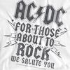 AC/DC Unisex Adult Salute T-Shirt