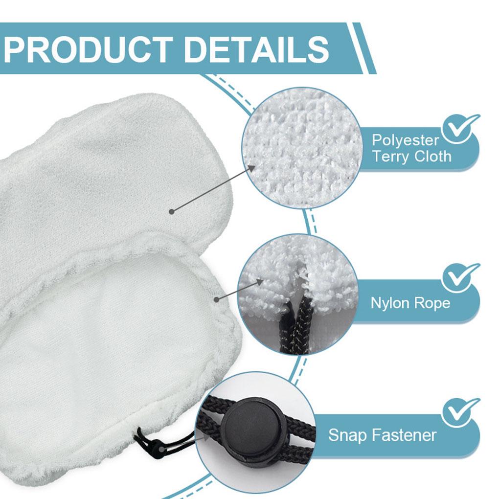 5 шт./комплект паровой ткани многоразового использования 5 шт. паровая машина с тканевой насадкой 5 шт. паровая машина с тканевой насадкой многоразового использования