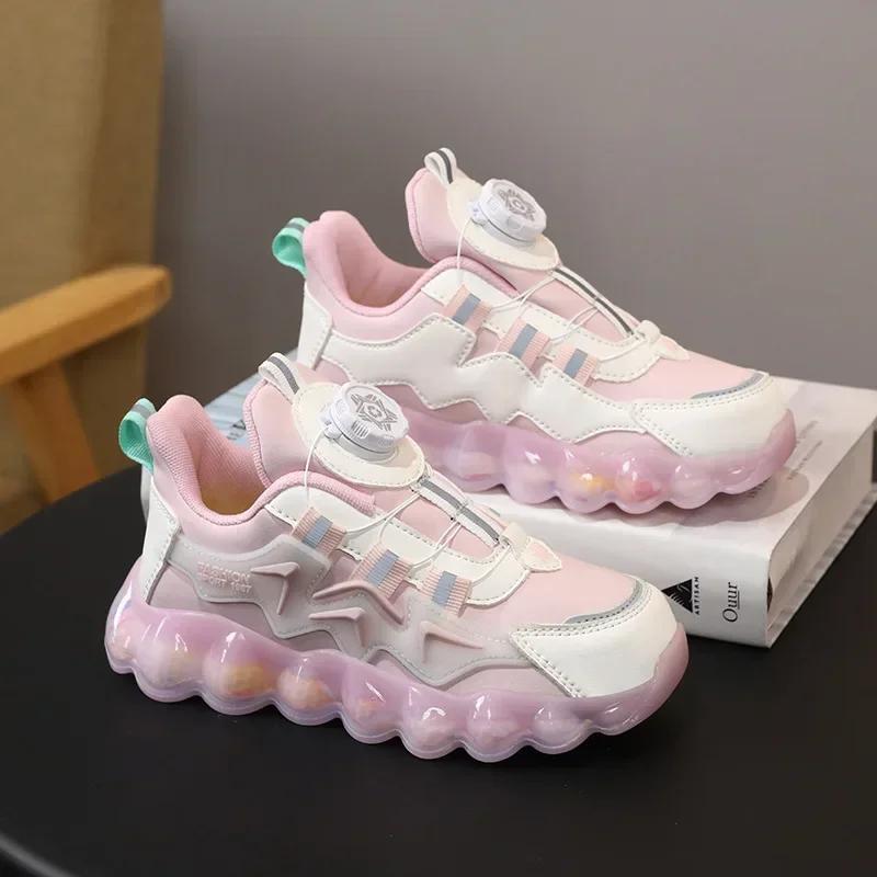 Теннисная детская спортивная обувь для мальчиков, нескользящая, новогодняя, весенне-осенняя, для учеников начальной школы, повседневная обувь для женщин, папиных туфель, для девочек