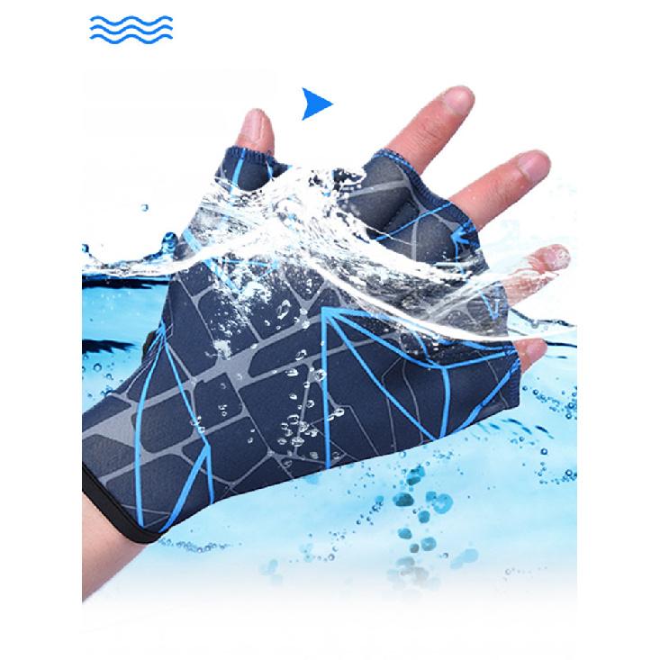 1 Pair Frog Type Silicone Girdles Swimming Hand Fins Flippers Finger Webbed Gloves Paddle Water Sports Accessories 6