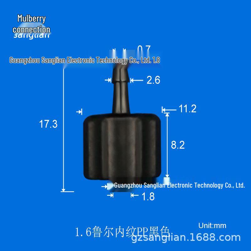 Translucent Pure PP Luer Swivel Connector for Equipment Use