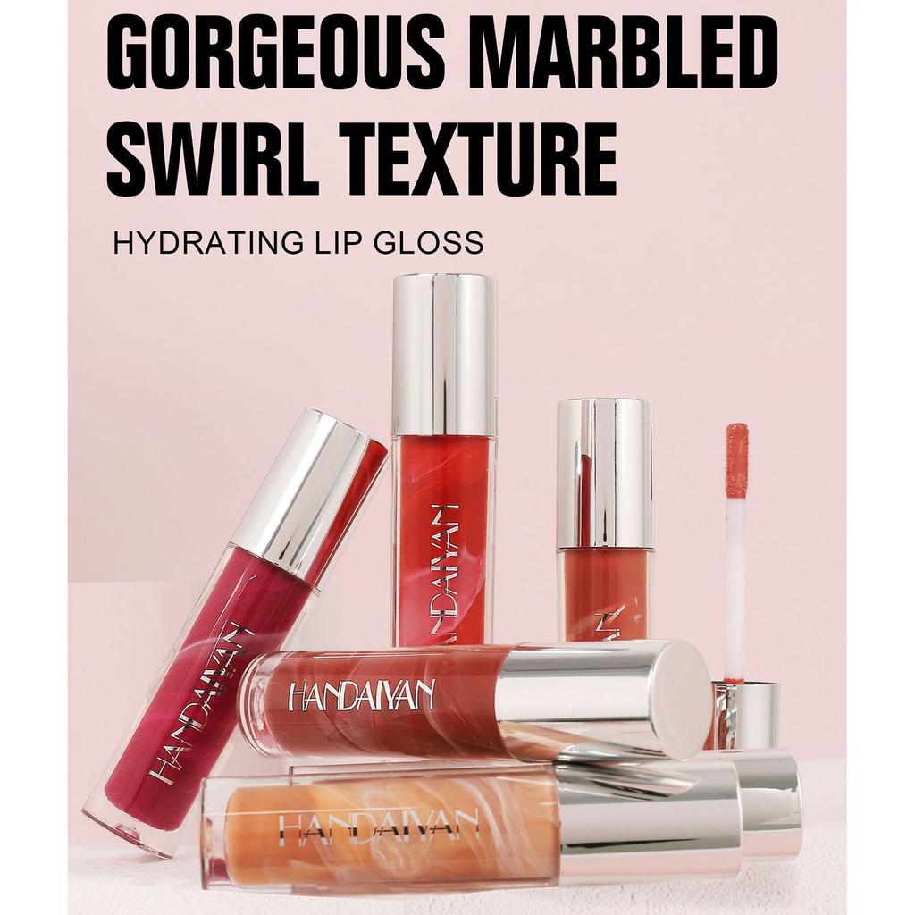 HANDAIYAN Блеск для губ, сексуальный, пухлый, блестящий, хрустальный, жидкая помада, водостойкий, увлажняющий, масляный, блеск для губ, макияж
