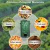 AD23-1 Pcs Composter Composter Outdoor Compost Bin Bag Fermentation Sealable Compost Bucket Garden Leaf Waste Compost Bag