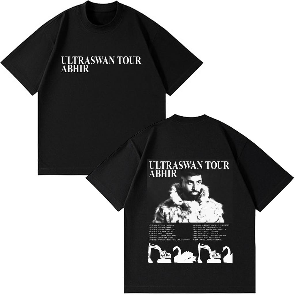 Rapper Abhir Ultraswan Album Tour 2026 Merch T-shirt Men Women Gothic Punk T-shirt Short-sleeve