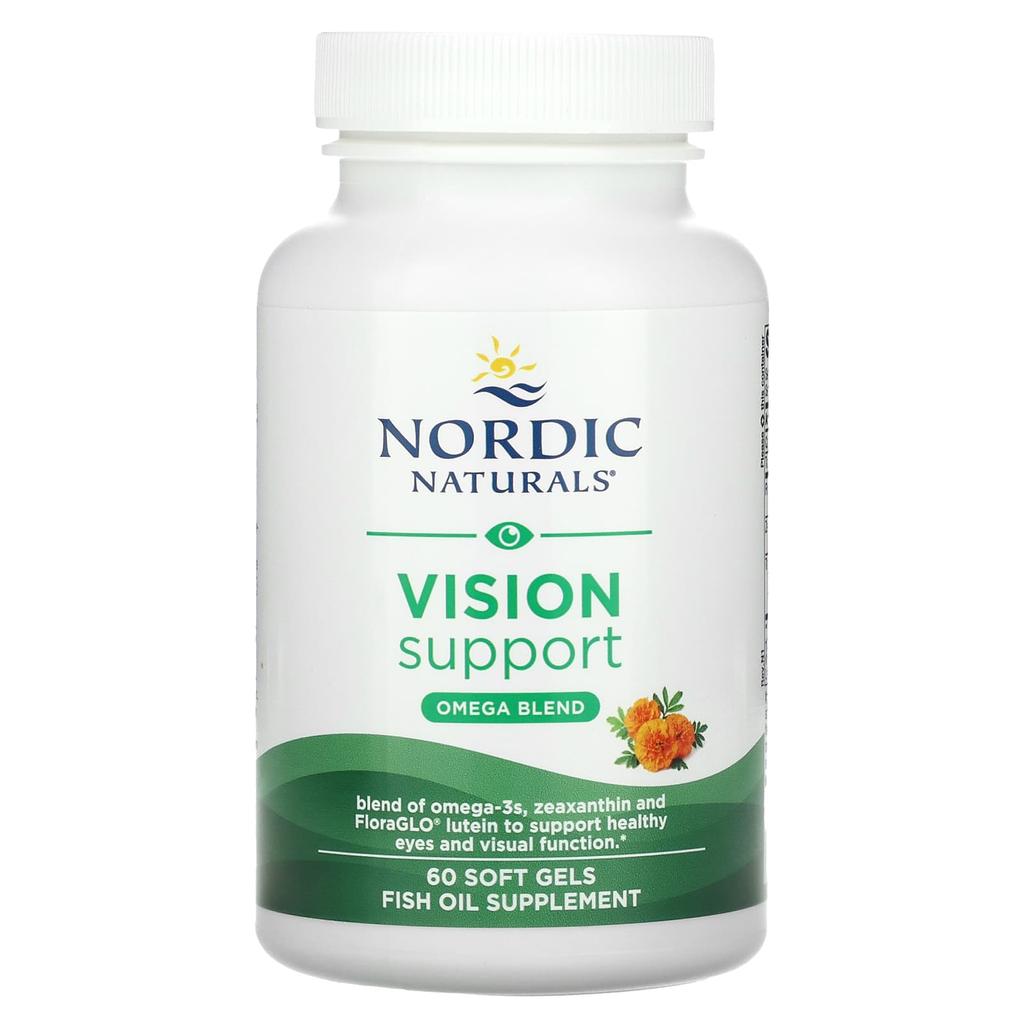 Nordic Naturals Vision Support, Omega Blend, 1,460 Mg, 60 Softgels (730 Mg Per Softgel)
