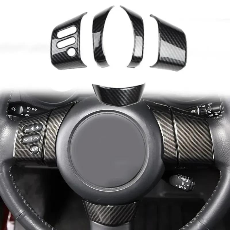 Steering Wheel ABS Carbon Fiber Cover Trim Bezel For Toyota FJ Cruiser 2007- Car Styling Interior Decoration
