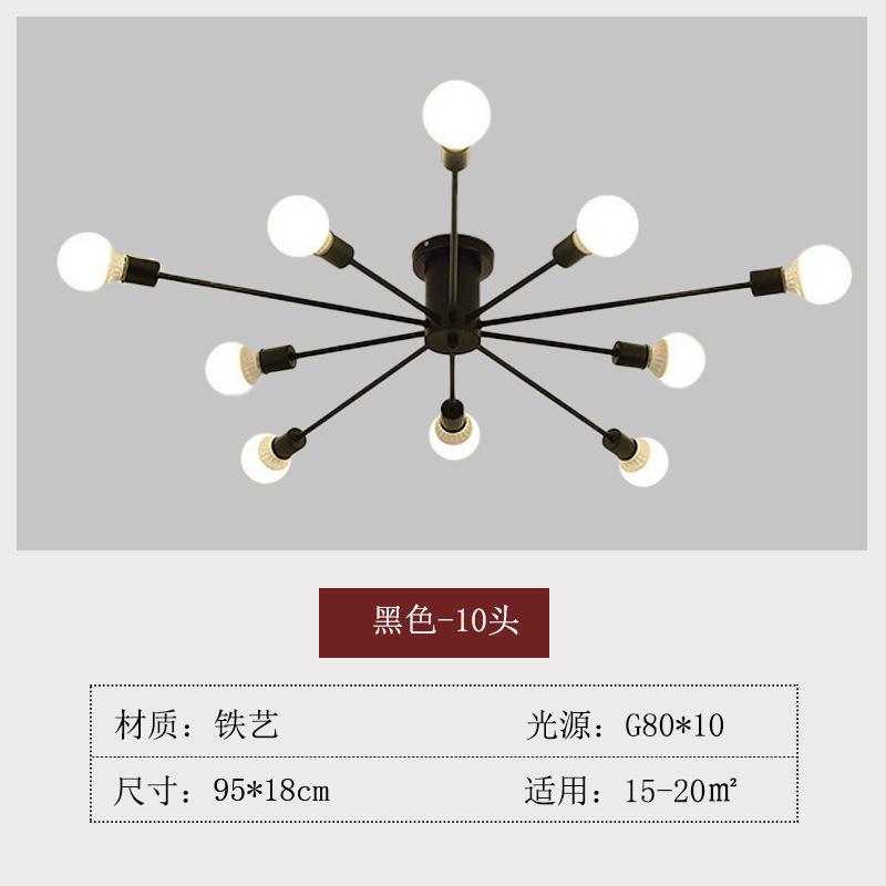 Новейшие 6/8/10 головок простые современные потолочные светильники для спальни столовая гостиная роскошная люстра кабинет декоративная лампа популярный