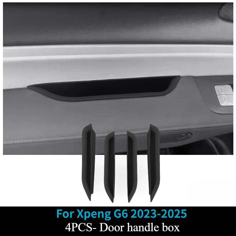 For Xpeng G6 2024 2025 Under Seat Storage Box Car Accessories Drawer Type Organizer Storage Front Seat Lower Box Case Parts