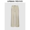 UR Women's Vintage Rhinestone Cotton Wide-Leg Casual Pants