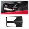 For LEXUS IS250 IS350 2015-2018 Interior Rear Door Handle Cover Trim Carbon Fiber Look Bezel Decor Sticker Handknob Frame