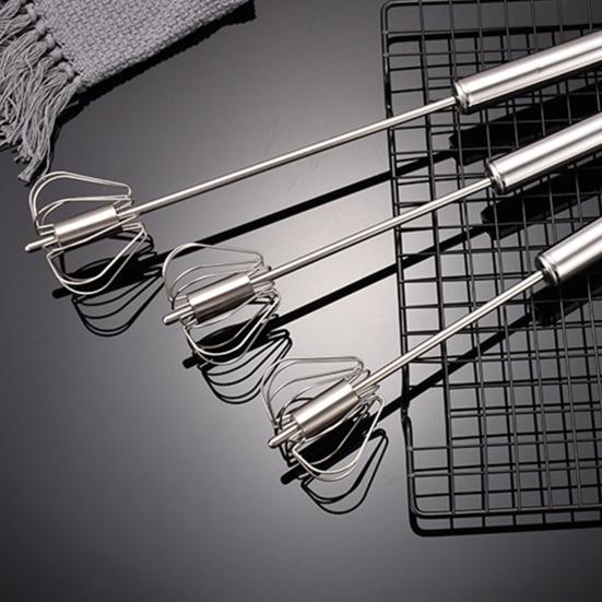 Полуавтоматический венчик для взбивания яиц из нержавеющей стали, антипригарный ручной миксер, инструмент для приготовления пищи на кухне, домашний ручной вращающийся шейкер-блендер