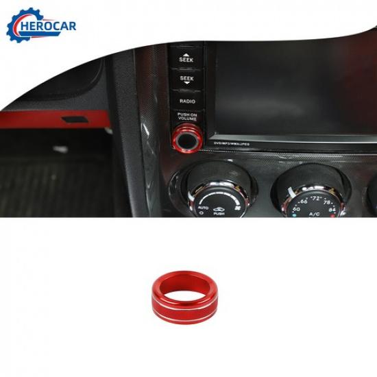 Center Console  GPS Navigation Switch Knob Cover Ring for Dodge Challenger 09-14