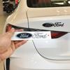 hrkqj5 Car Rear Trunk Letter ABS Stickers Auto Body Emblem Decal For Ford Focus Mondeo Edge Ecosport Ranger Fiesta Fusion Kuga Mustang