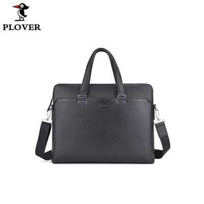 Мужская деловая сумка-портфель PLOVER из натуральной кожи