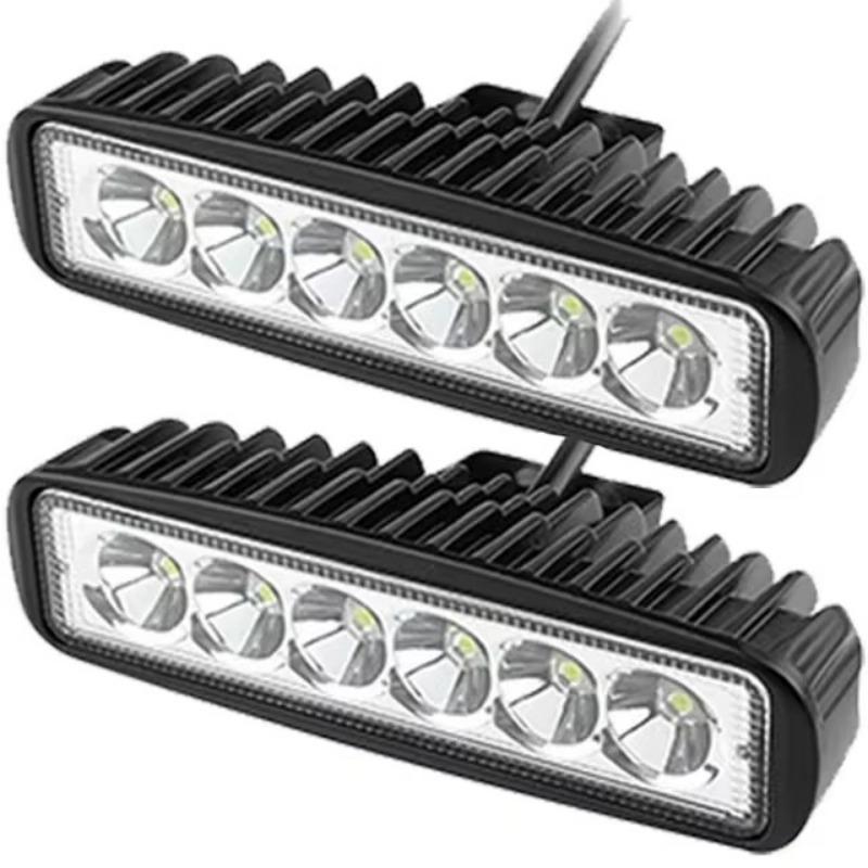 1 шт/2 шт ABS автомобильный рабочий свет 6LED DRL прожектор высокое качество водонепроницаемый авто внедорожный внедорожник грузовик универсальная ночная безопасная фара для вождения