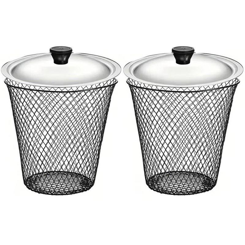 VOFUN-Worm Composter With Lid Metal Mesh In-Ground Bin Nutrient Supply Kitchen Scraps Garden Waste Harvesting