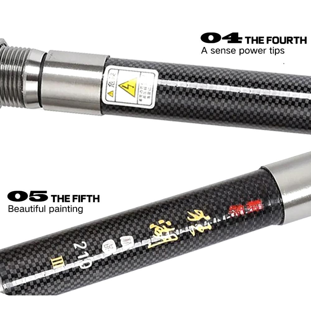 Морская рыболовная приманка, удочка из углеродного волокна, телескопическая спиннинговая фидерная удочка для карпа, удочки 2,4 м, 2,1 м, 1,8 м, 1,5 м, океанская скала, рыболовная удочка, снасти