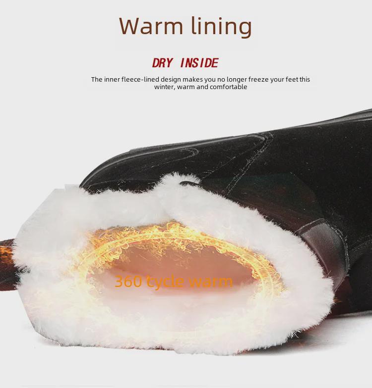 Трансграничная тенденция: Мужские и женские зимние ботинки с бархатной подкладкой — модели Warm Snow и Martin