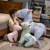 Flower Pattern Unicorn Plush Toy Cute Doll Kids Birthday Gift Home Decoration