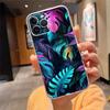 Чехол для телефона с листьями тропической пальмы Carcasa Funda Для iPhone 17 Pro Max Air 17 16 15 14 13 Pro Max 15 16 Pro 15Plus