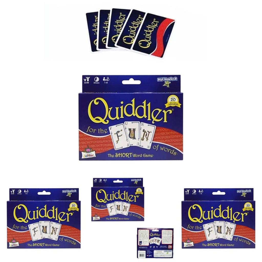 Премиальная карточная игра Quiddler Five Crown, изготовленная из прочной мелованной бумаги, идеально подходит для общественных мероприятий и семейных игровых вечеров.