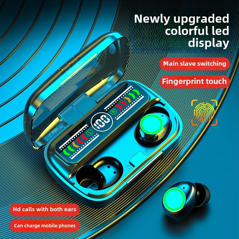 Новая Bluetooth-гарнитура M100 с большим экраном, бегущей лошадью, лампой, цифровым дисплеем и мобильным источником питания с цифровым дисплеем, спортивные наушники-вкладыши