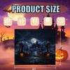 233. Halloween Garage Door Cover Banner 8x7FT Large Outdoor Hanging Backdrop Spook...