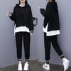 Women's Spring and Fall Thin Section Suit Loose Casual Long-sleeved Sweatshirt + Pants Two-piece Set